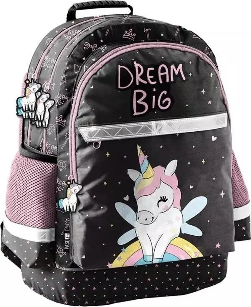 Sac à dos licorne imperméable et léger avec compartiments multiples A4