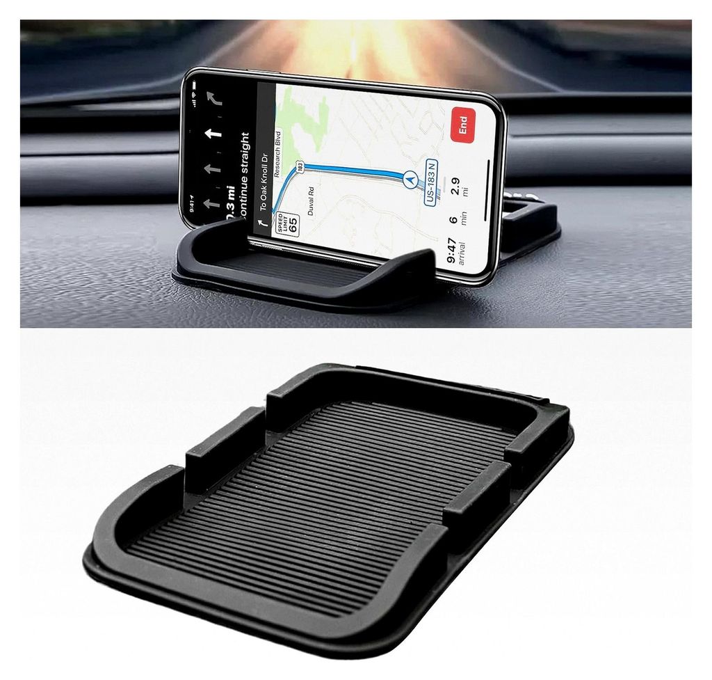Antirutschmatte für das Auto, multifunktionales Anti-Rutsch-Pad, Ablage für das Armaturenbrett, 3-in-1 Silikon Antirutschmatte, Haftpad für Abla...