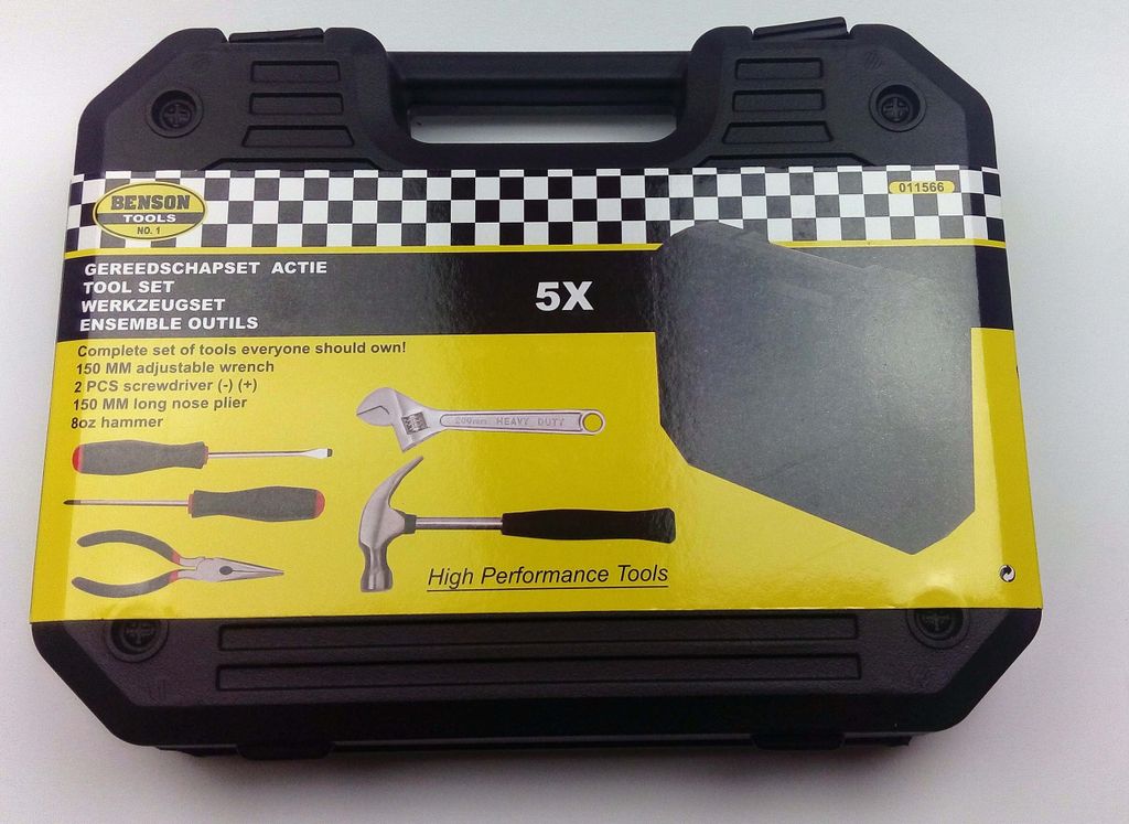 Werkzeugkoffer 5 teilig Tool Set Werkzeugkasten Werkzeugkiste Werkzeugbox