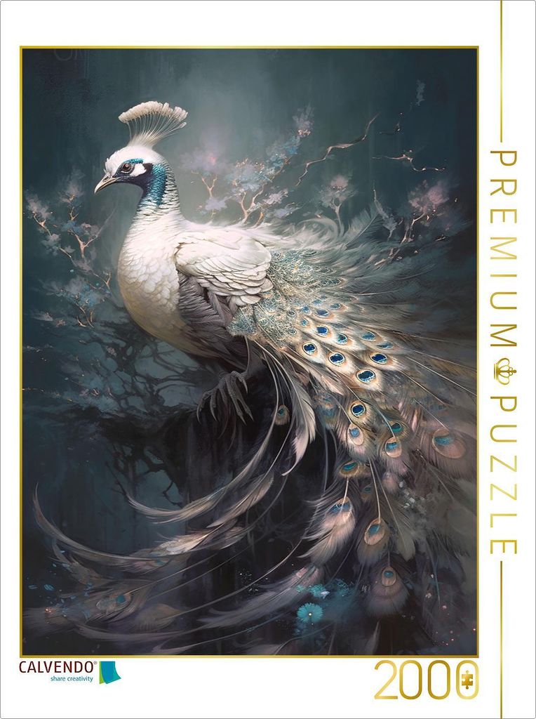 CALVENDO Puzzle Ein Motiv aus dem Kalender Malerische Pfaue | 2000 Teile Lege-Größe 90x67cm Foto-Puzzle für glückliche Stunden