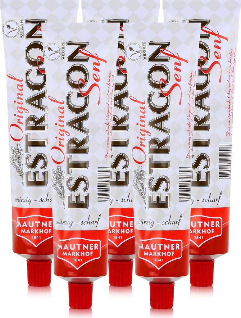 Mautner Estragon Senf 100g - Das würzig scharfe Original Produktbild 