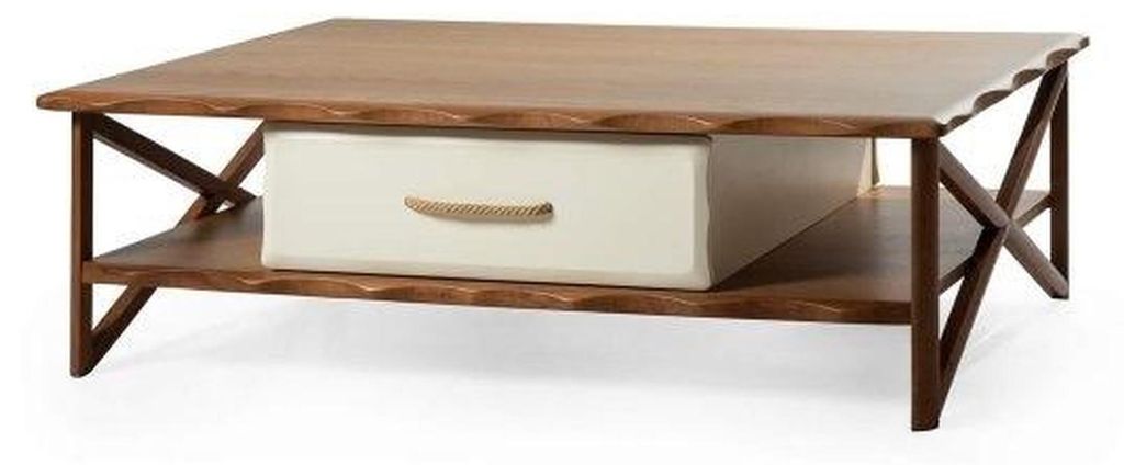 Schicker Couchtisch für Wohnzimmer mit Schiebeschublade moderne Neuheit