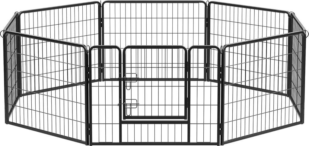 Recinto da Giardino FEANDREA 8 Pezzi 77x60cm - Box Esterno per Cani