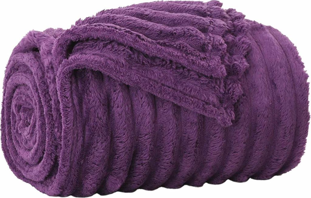 vidaXL Überwurfdecke Lila 270 x 240 cm Fleece