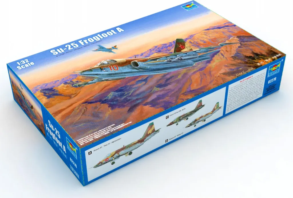 Maquette d'avion Su-25 Frogfoot A Trumpeter 02276 à monter 1/32
