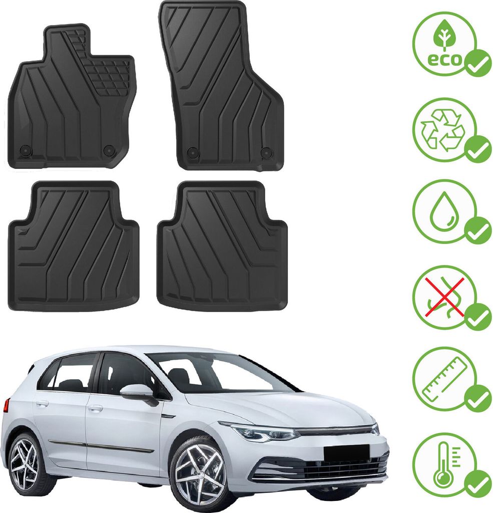J&J AUTOMOTIVE | EKO Gummimatten Gummifußmatten Für Produktbild 