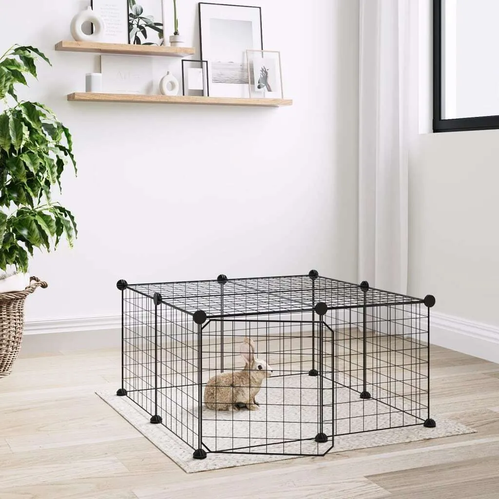 Recinto di Sicurezza Pet The Living Store Acciaio 12 Pannelli