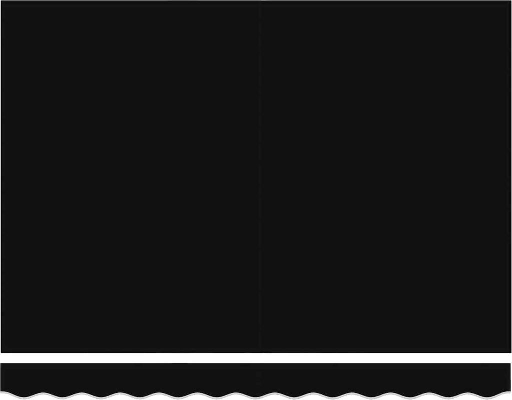vidaXL Markise Schwarz 350 x 250 cm Polyester und Aluminium