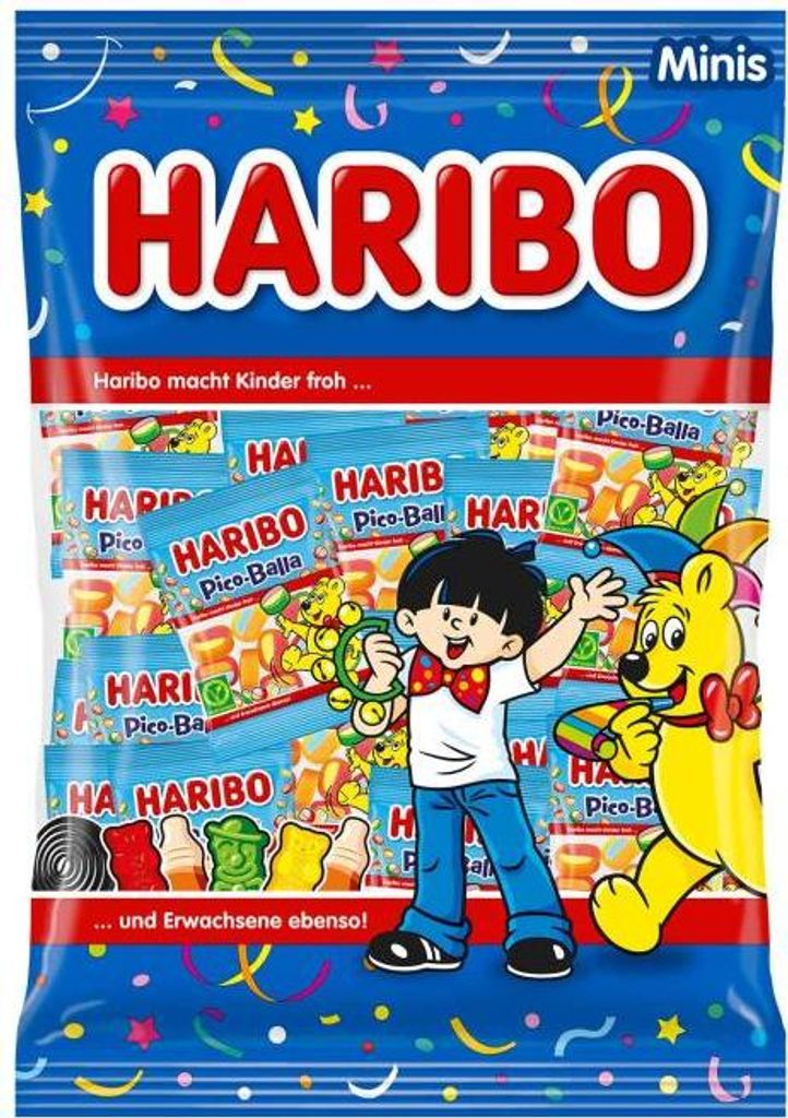 Haribo Pico-Balla Minis vegetarisch 100x9g Produktbild 