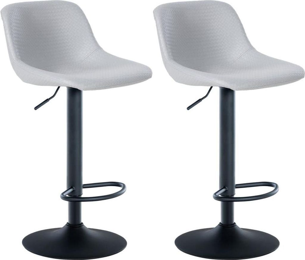 2-teiliges Set moderner Barhocker – Luxushocker – 360° drehbar, höhenverstellbar