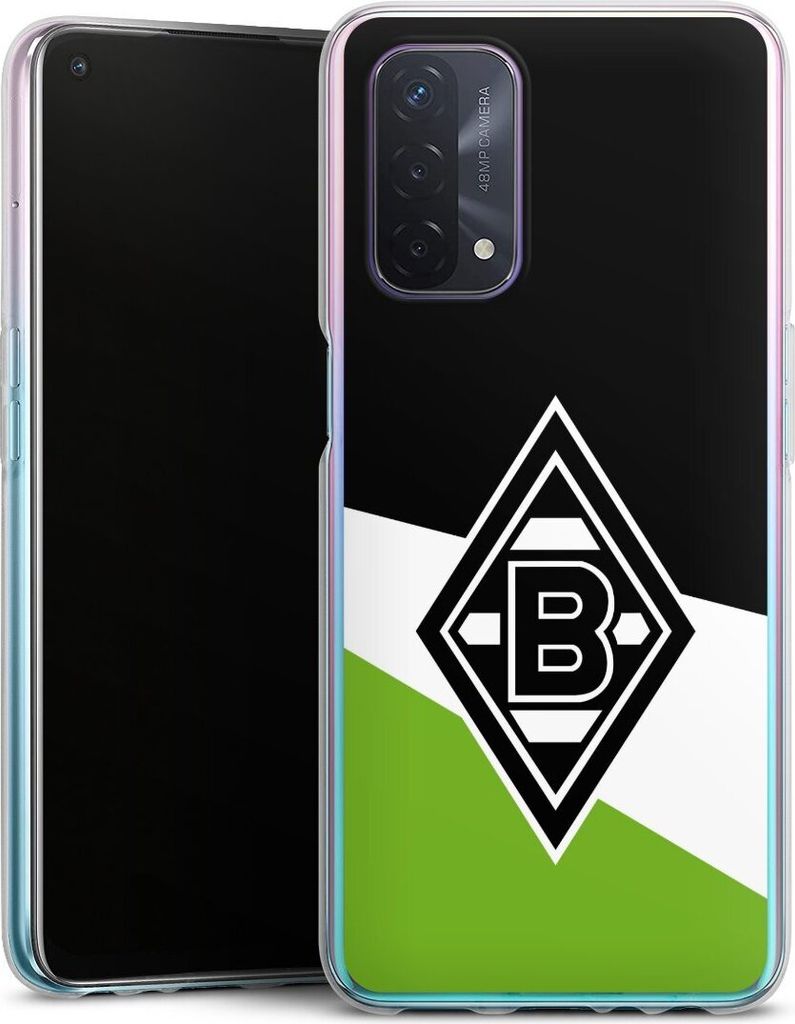 DeinDesign Handyhülle für Oppo A74 5G Silikon Hülle Case Smartphone Schutzhülle Borussia Mönchengladbach Gladbach Offizielles Lizenzprodukt