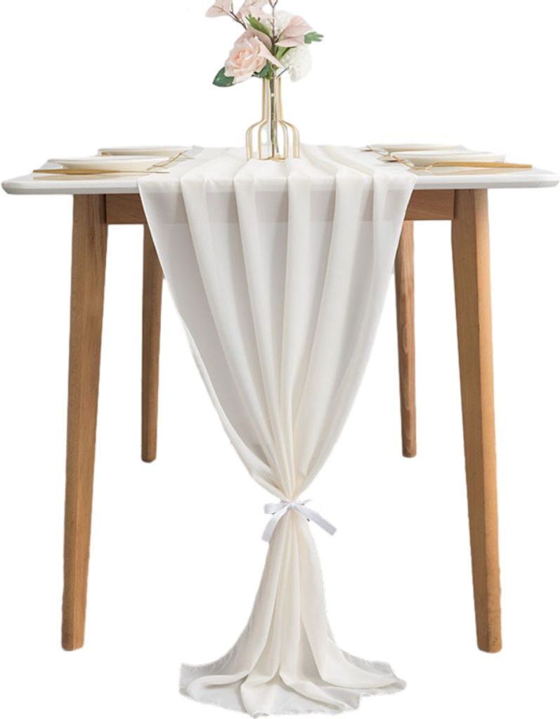 Weiche Chiffon 70x305cm Romantische Tabelle Läufer, Herbst Produktbild 