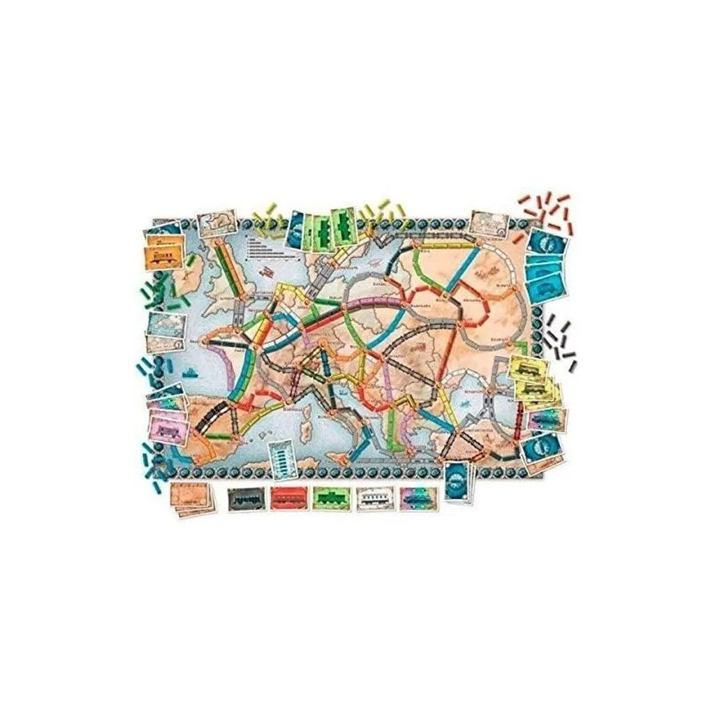 Jeu de société Les Aventuriers du Rail Europe Asmodee Version Espagnole - 4