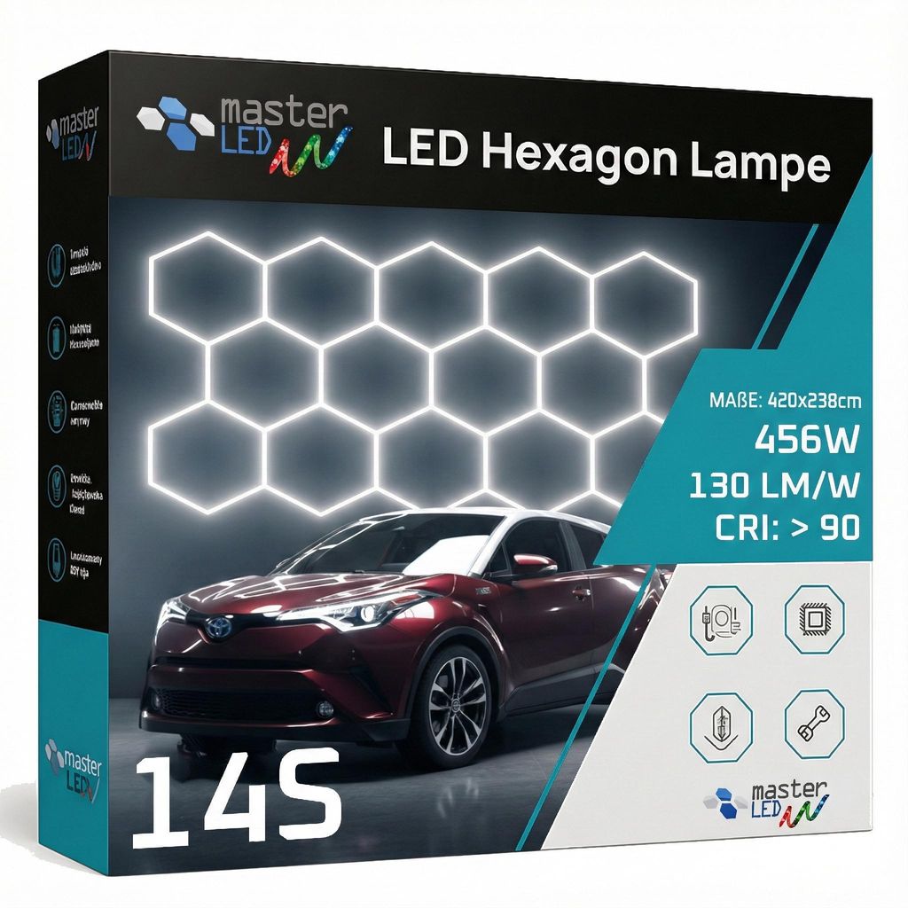 Stropné svietidlo MasterLED Hexagon LED – sada 14S – 456 W Obrázok produktu 