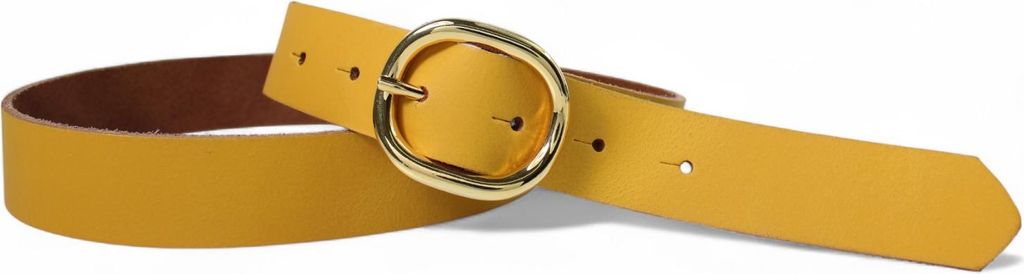 FRONHOFER Damengürtel 2,8 cm goldene ovale Schnalle, echt Ledergürtel