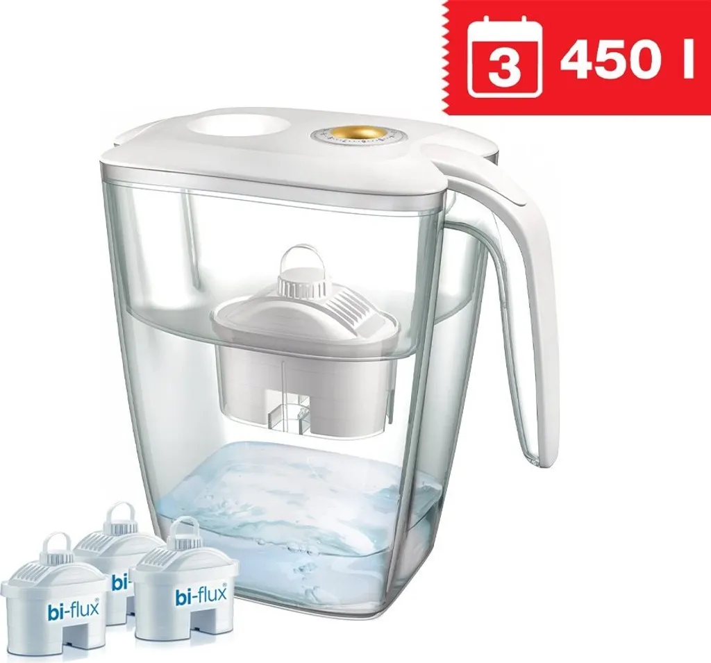 Carafe Laica Firenze XXL J9068A1 filtration rapide et grande capacité 3.7L