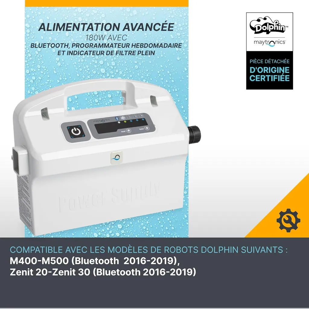Alimentation Connectée pour Robot Dolphin 9995679-ASSY Bluetooth WT - 2