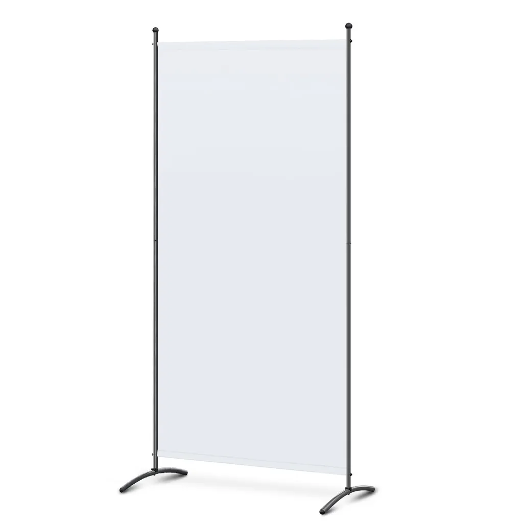Paravent de Séparation Ivoire 180cm de Haut Cloison Acier Résistante