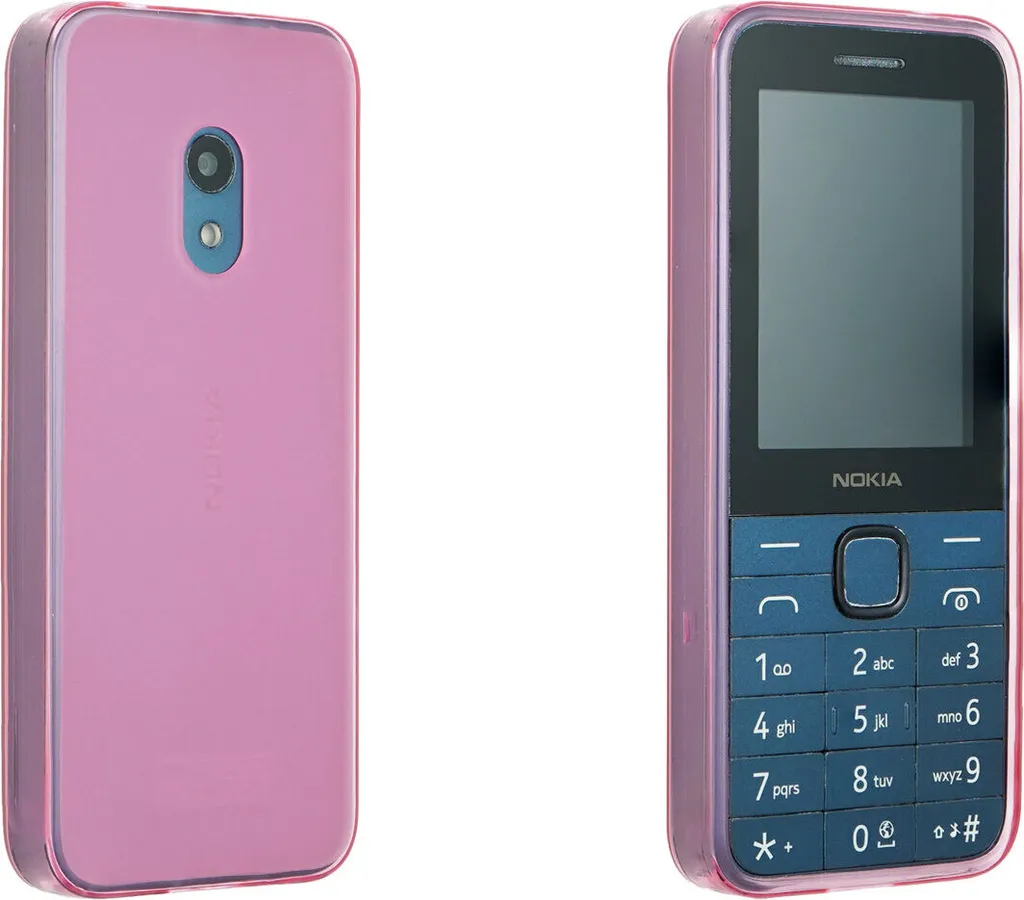 Custodia Rosa per Nokia 225 4G 2024 - Gomma TPU caseroxx