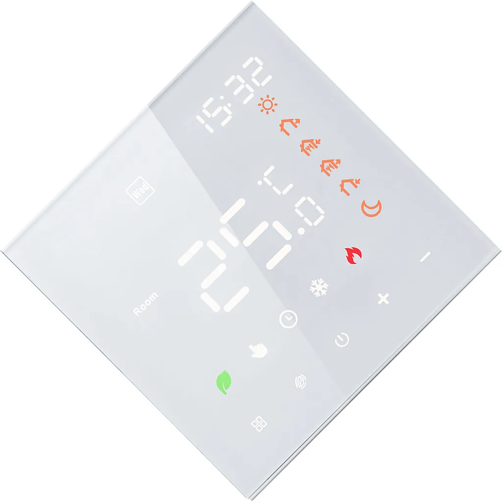 Thermostat connecté 16A tactile LCD programmable pour chauffage au sol - 6