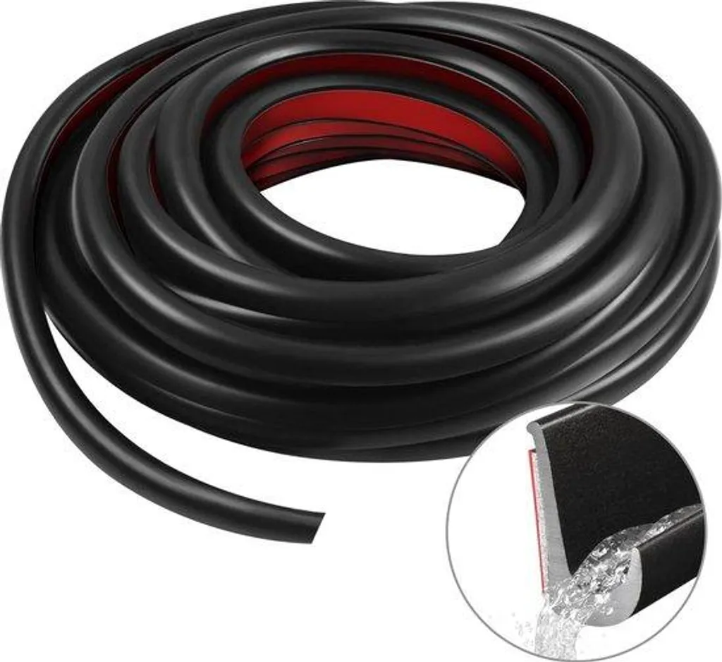 Protection de portière voiture et fourgon en inox noir 10m x 28 cm