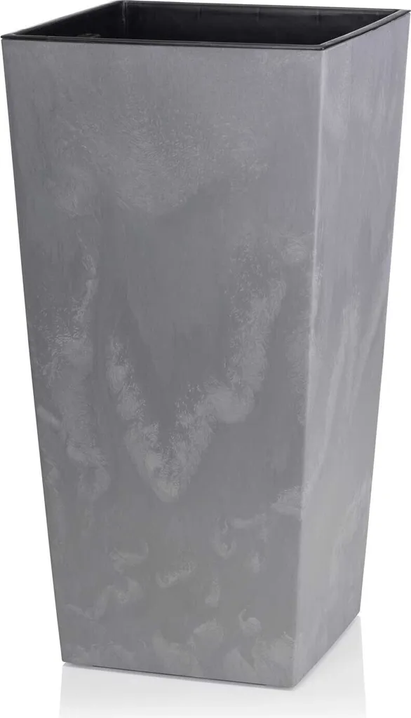 Grand Cache-Pot Porto 57 cm Gris - Solution Plantes Grandes Tailles Jardin