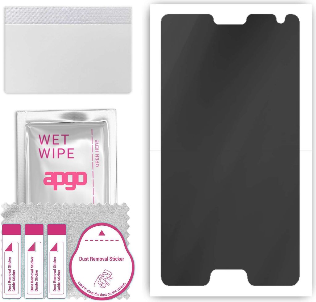 apgo Hydrogel Blickschutzfolie, Matt, kompatibel mit Lenovo ZUK Edge, Privacy Displayschutzfolie, Schutzfolie mit Positionierhilfe, Anti-Spy, kratz...