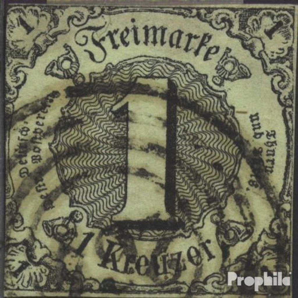 Briefmarken Thurn und Taxis 1852 Mi 7a Pracht gestempelt Ziffer