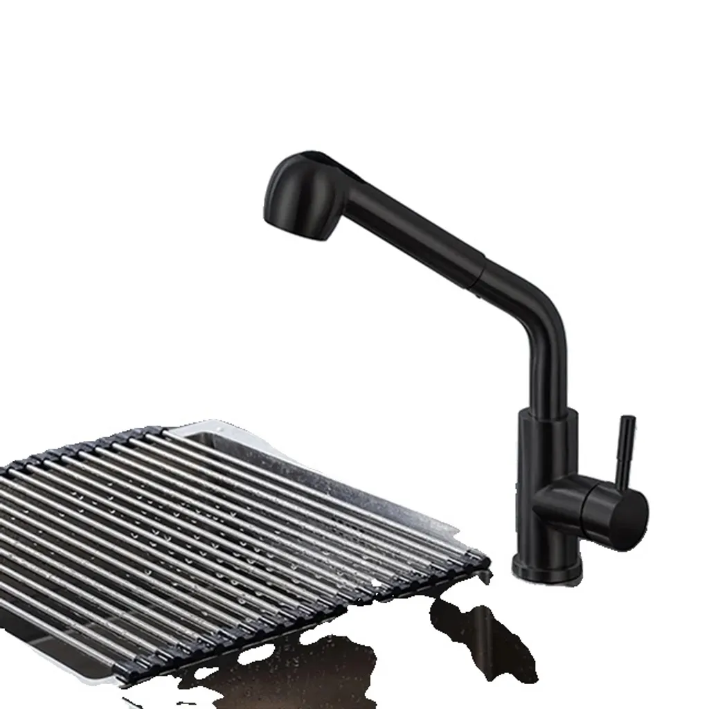 Offerta Rubinetto Cucina Estraibile 04001 Nero | Nichelato Top