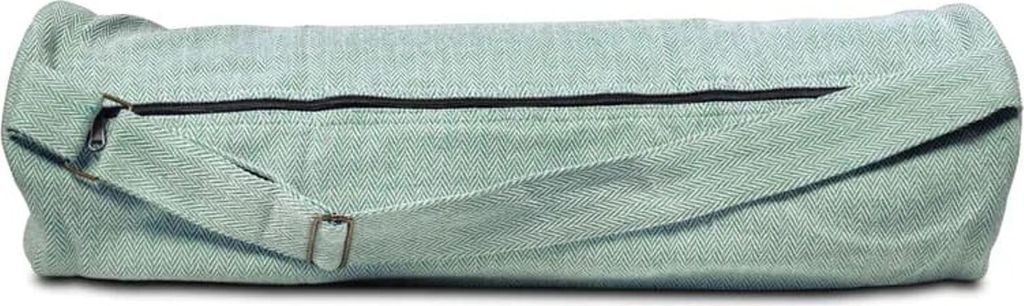 Yoga Tasche aus Baumwolle grün -- 65x19cm