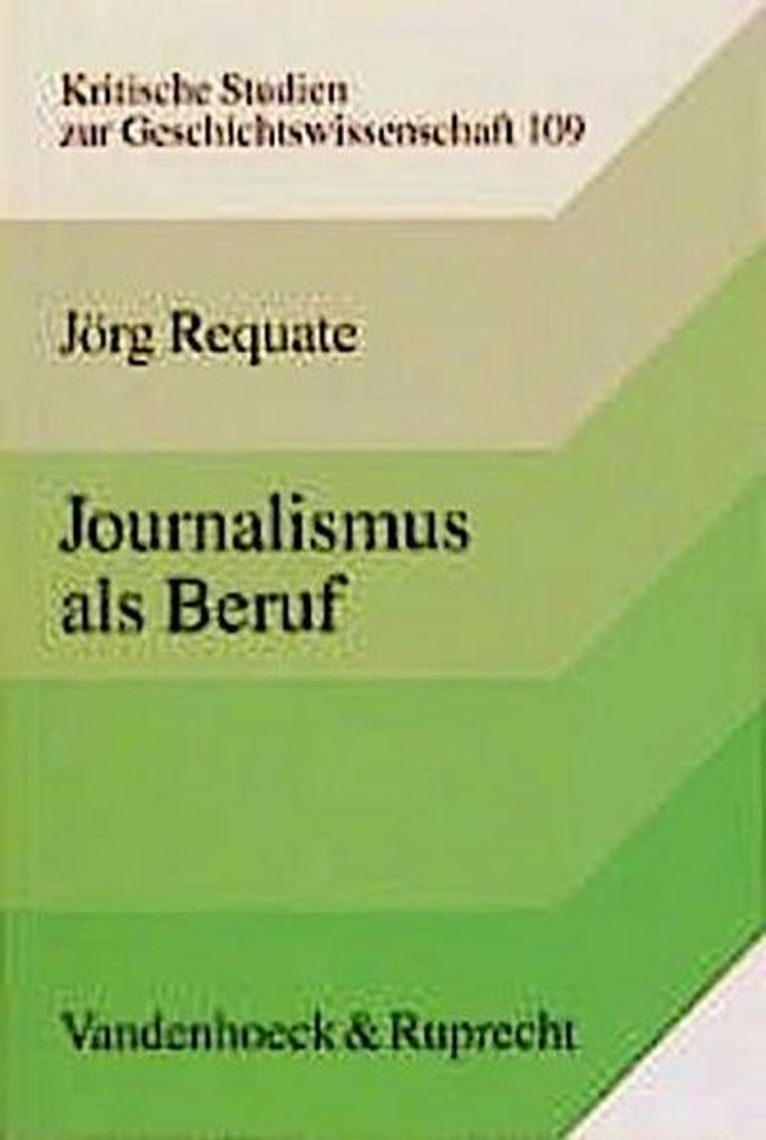 Journalismus als Beruf