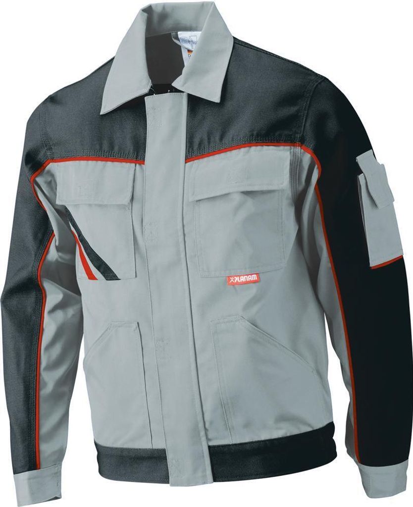 Planam Bundjacke Highline Gr. 52 schiefer/schwarz/rot