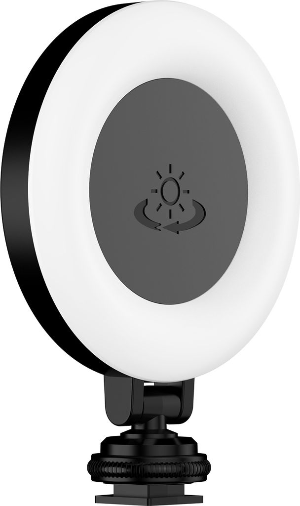 Mini-Fotolampe, tragbares LED-Licht, dreifarbiges Videolicht, 360¡ã drehbar, Typ-C-Leistung, 48 LED-Perlen mit Kaltschuhhalterung und 4/1-Zoll-Sc...