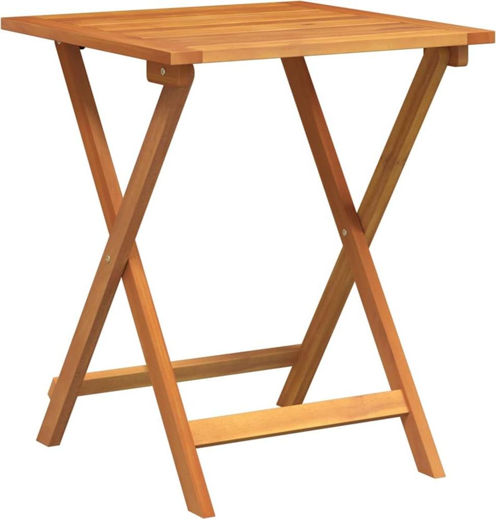 Gartentisch Natur 60 x 60 x 72 cm Massivholz Akazie