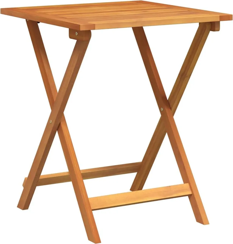 Tavolo da giardino Natur 60 x 60 x 72 cm in legno massello di acacia