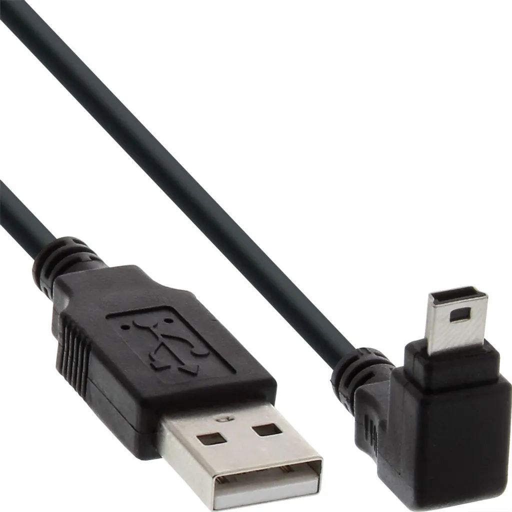 Cavo USB 2.0 A-A InLine 0,5m Nero | Connettori Dorati Schermato Per Periferiche