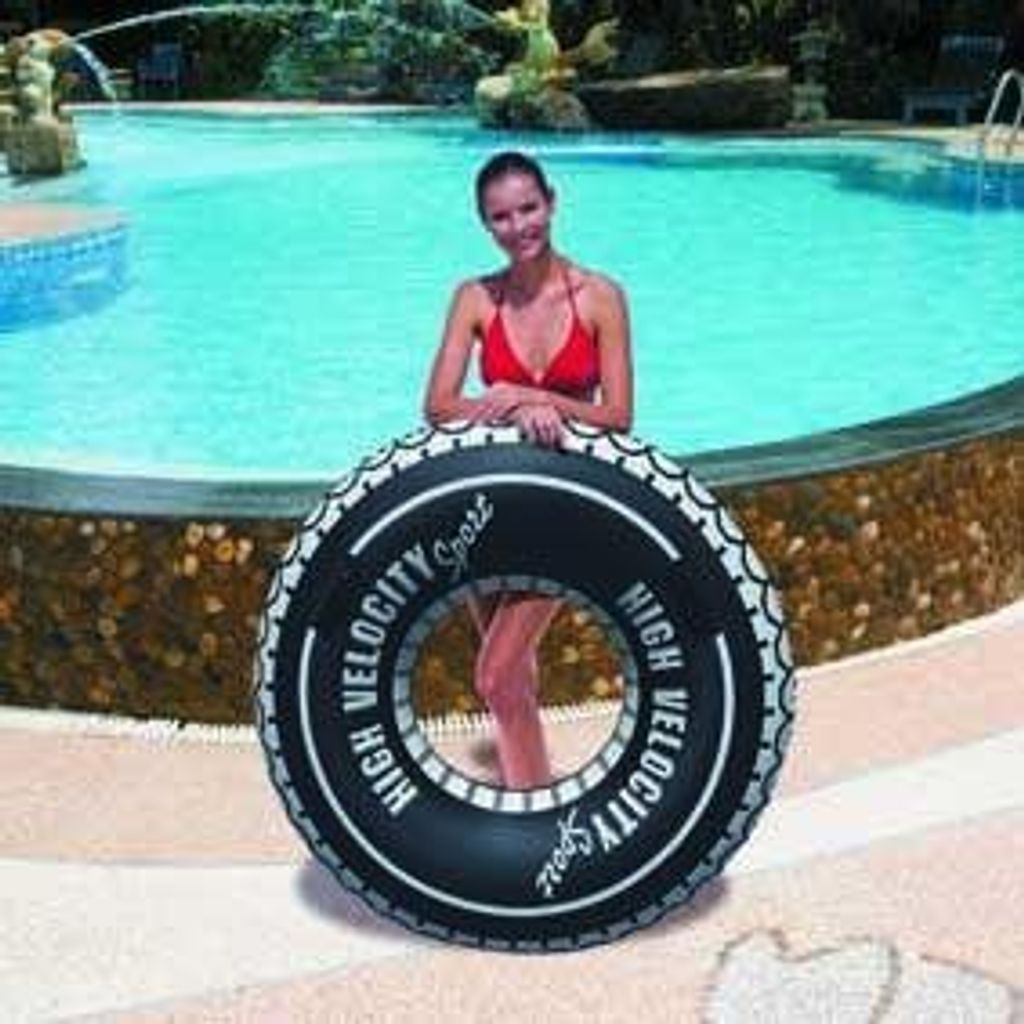 Schwimmreifen High Velocity 119 Cm - Autoreifen Design Mit Griffen