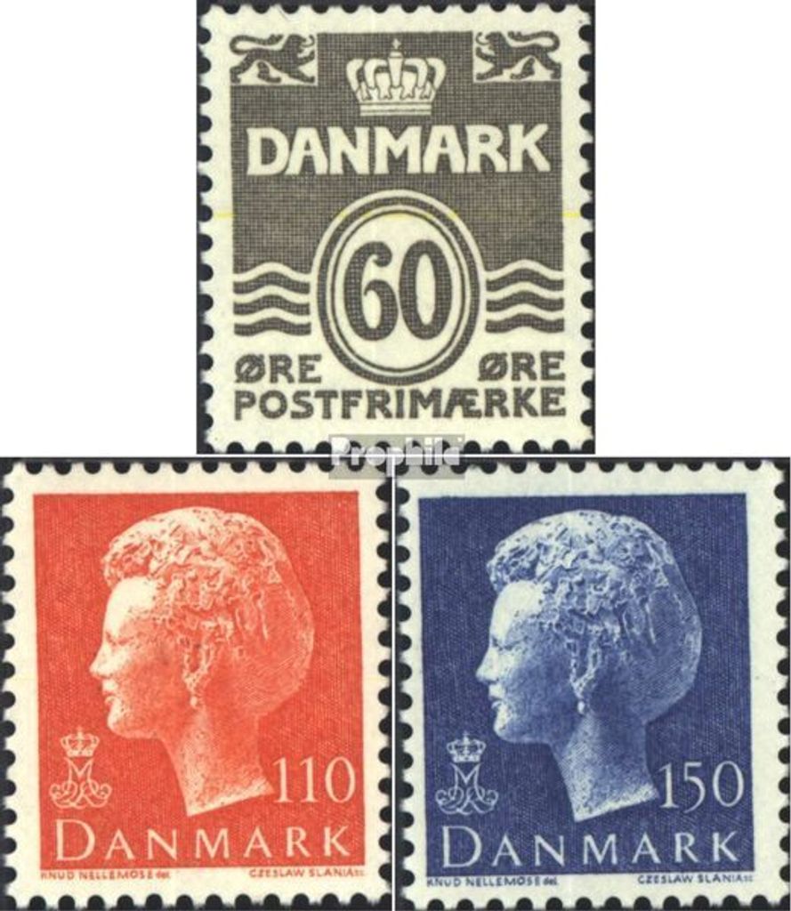 Briefmarken Dänemark 1978 Mi 656,657-658 (kompl.Ausg.) postfrisch Freimarke