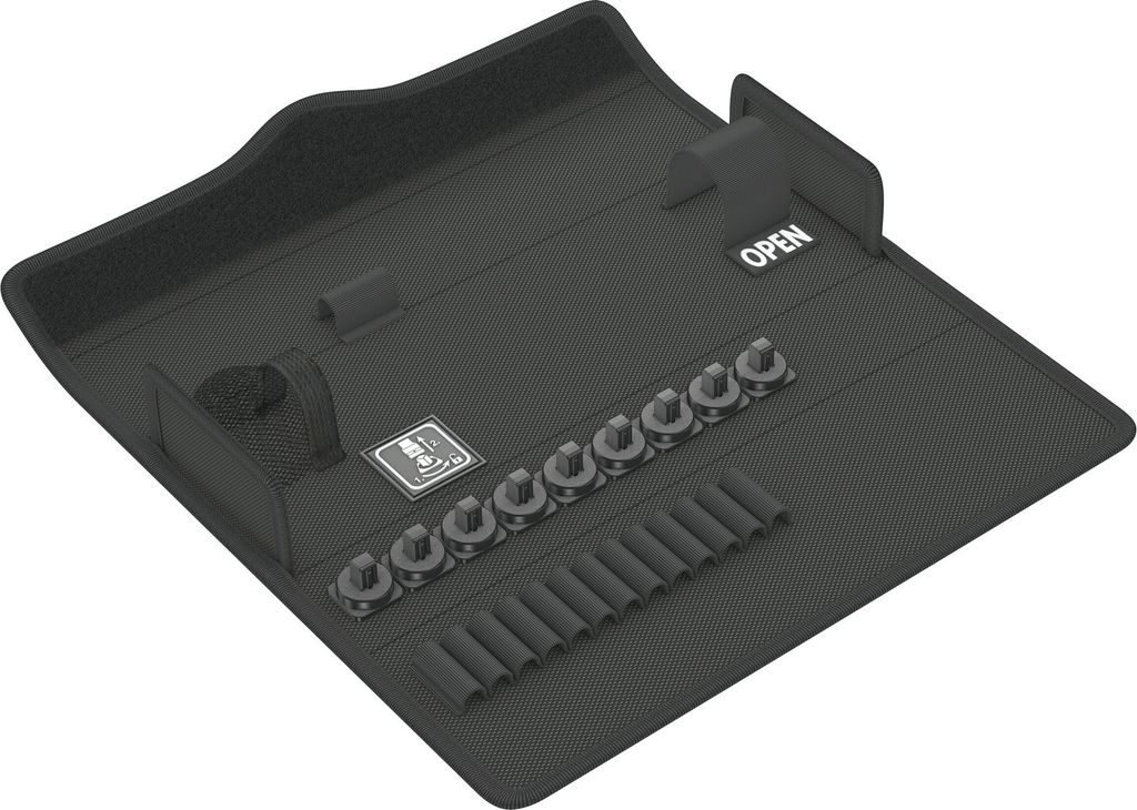 Wera 9472 Textile Box Safe-Torque, für bis zu 23 Teile, leer, 240 x 47 x 148 mm