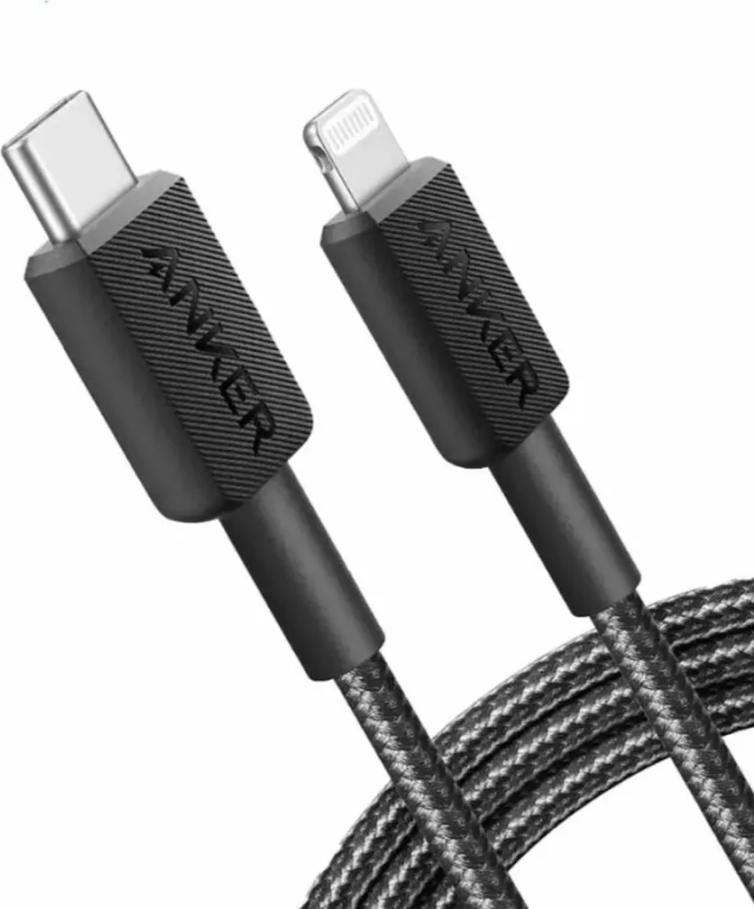 Anker 322 Câble USB-C vers Lightning 0,9m tressé nylon haute densité