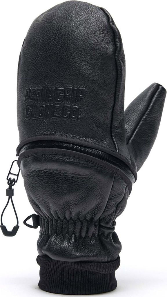 DEATHGRIP GLOVE CO. Fäustling Ghoul Mitten Leather, Größe:L, Farben:black