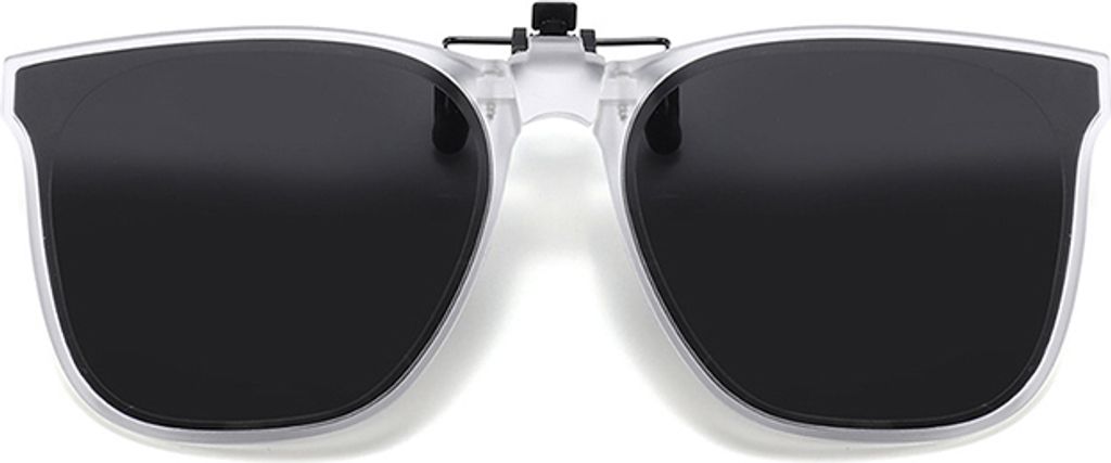 INF Faltbare Clip-On-Sonnenbrille - Polarisiert Weiß