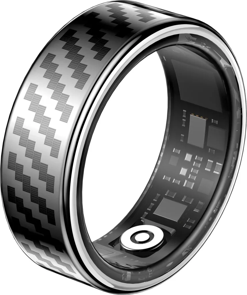 Smart Ring INF RWFIT Argento 12 - Monitoraggio Fitness Senza Stress