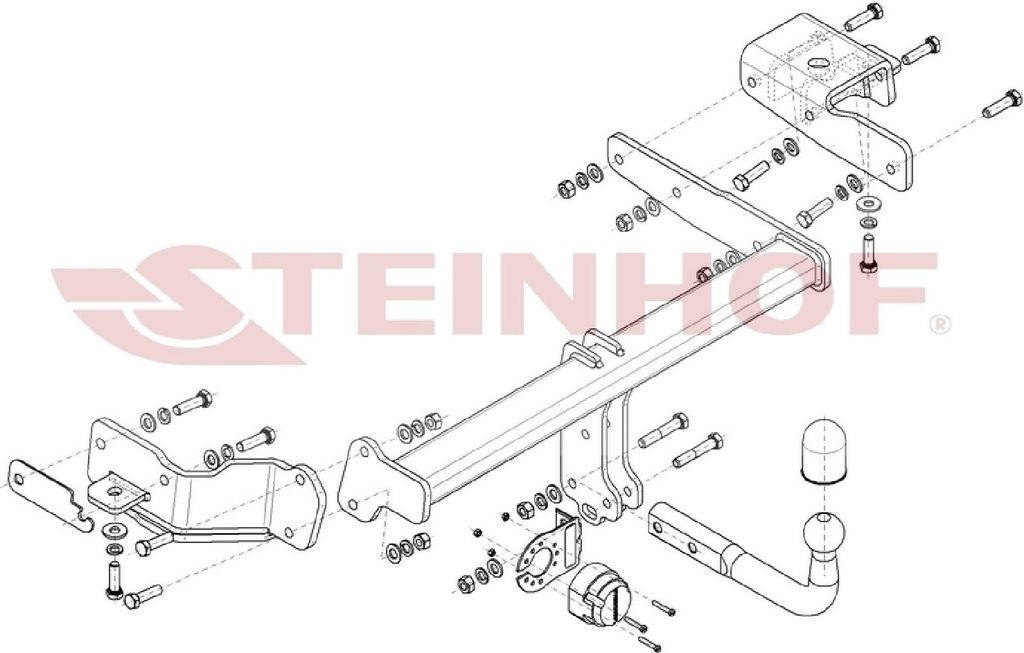 Z546889 Anhängerkupplung passend für KIA Sorento IV 2020- starr