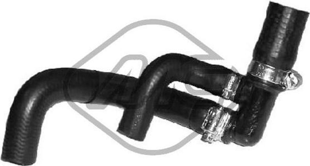 Metalcaucho 8384 Schlauch, Wärmetauscher Heizung OE 037122058 kompatibel mit Vento, Polo 6V, Passat 35I, Golf IV, Golf III, Corrado, Caddy, Felici...