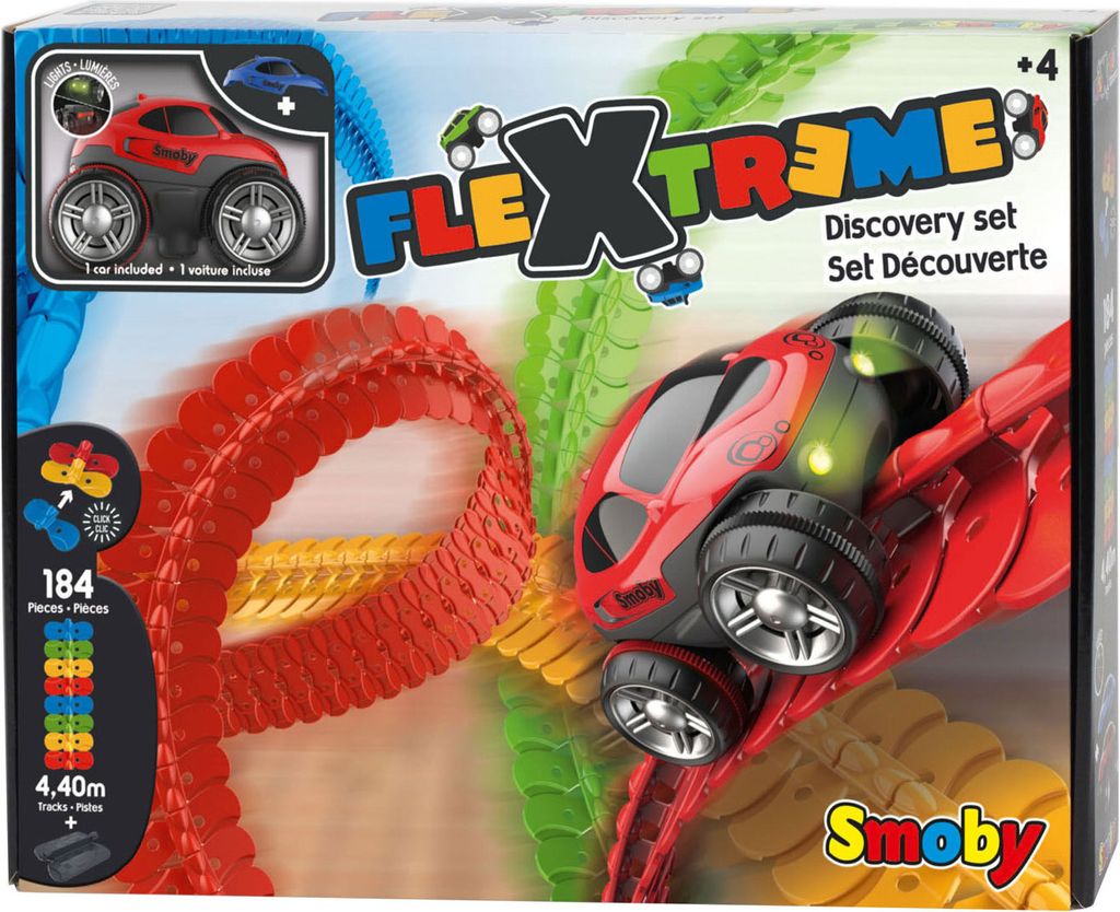 Smoby FleXtreme Starter-Set Autorennbahn - 184 bunte Produktbild 22