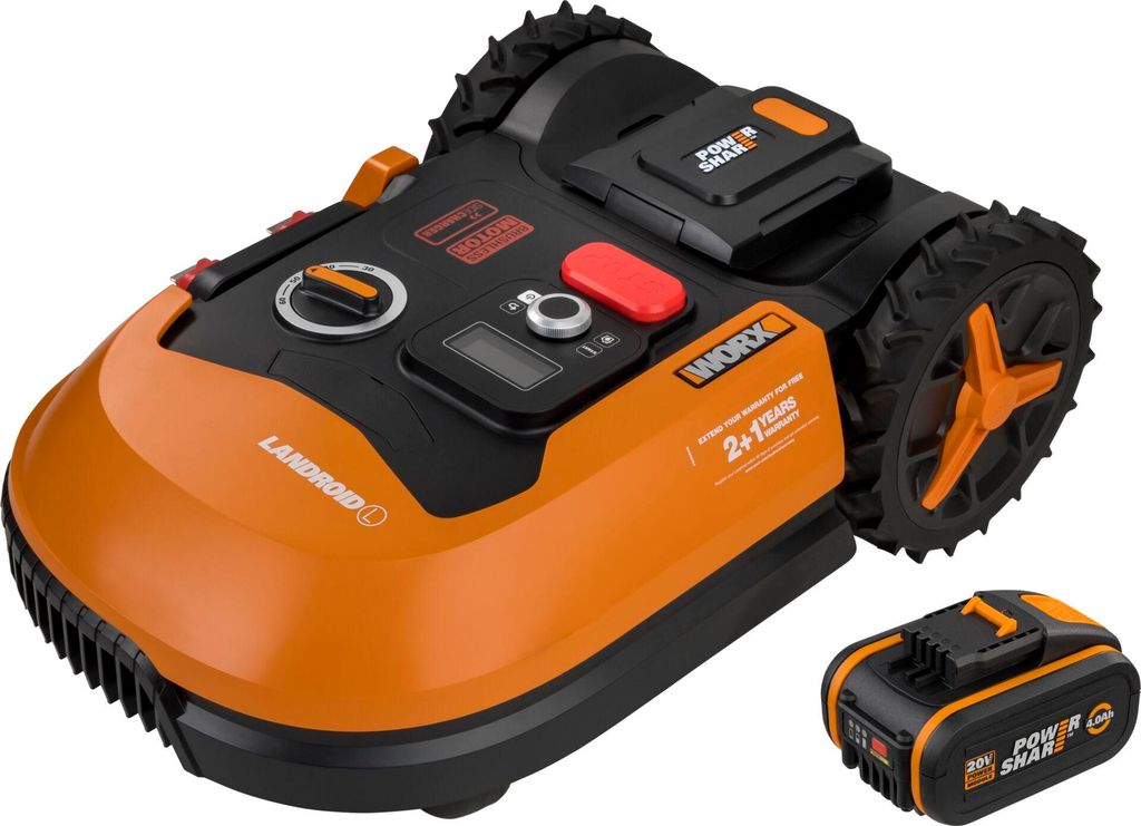 WORX WR147E.1, Rasenmähroboter, 1000 m², 20 cm, 3 cm, 6 cm, Produktbild 