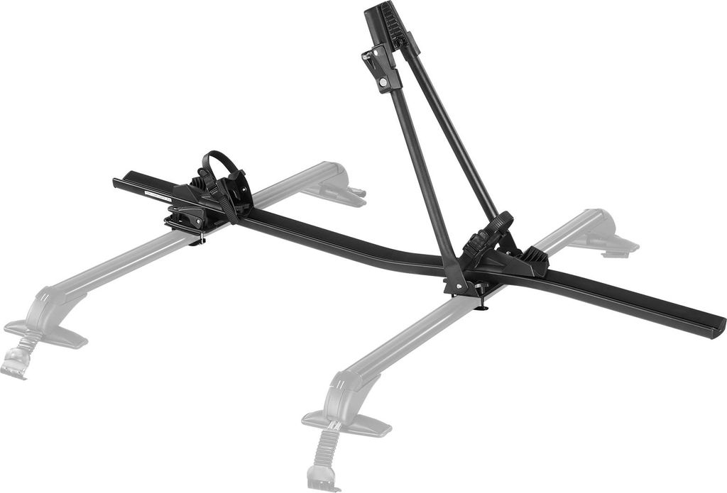 SucceBuy Dachfahrradträger mit 15 kg Tragkraft, vertikaler Fahrraddachträger mit sicherem Verriegelungssystem, kompatibel mit den meisten Standar...