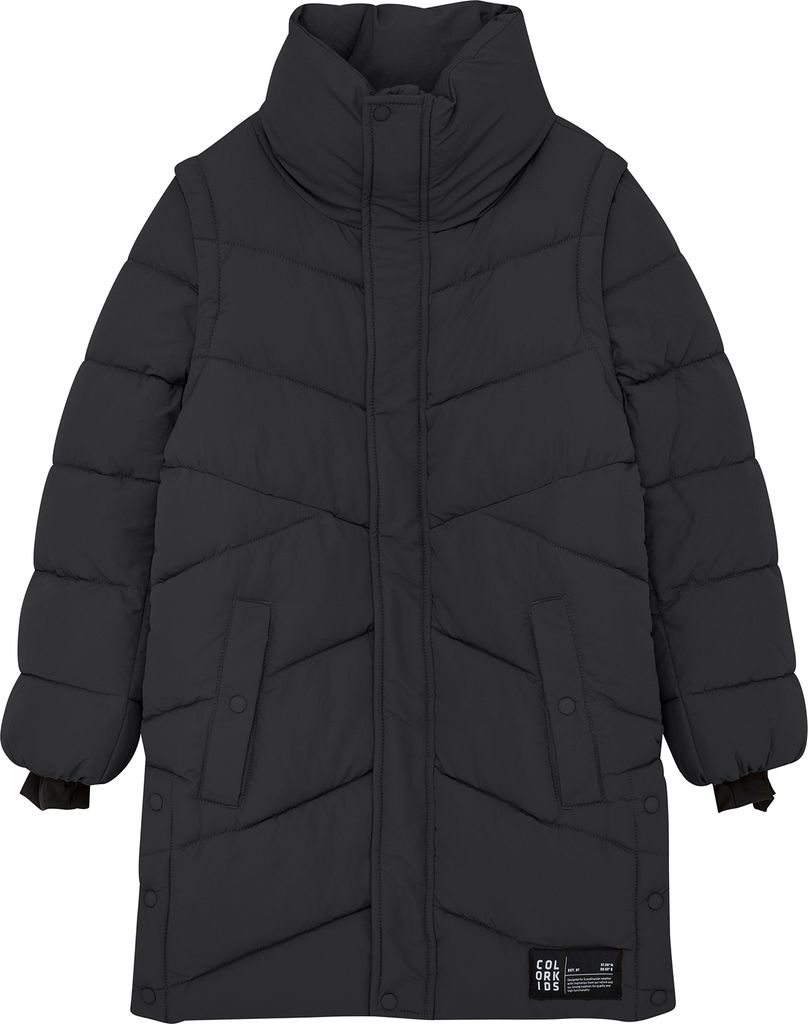 COLOR KIDS COJr. Kinder Mädchen Sweatshirt Sweater Pullover mit Reißverschluss Label-Patch Regular fit