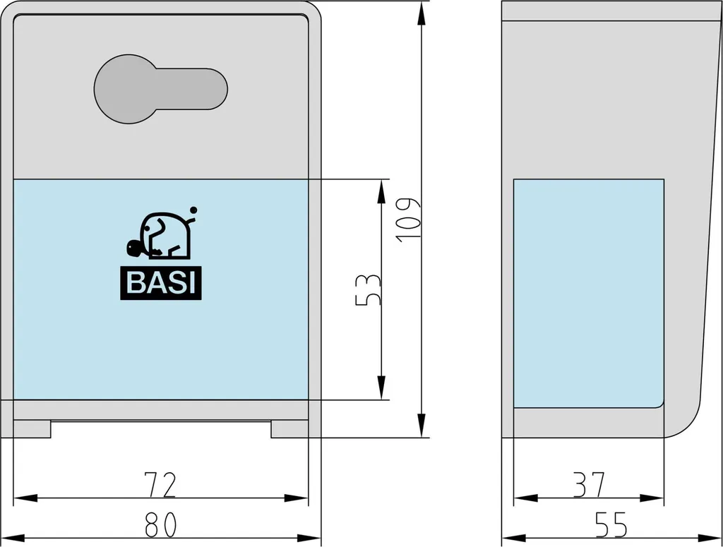BASI SSPZ 110 Coffre à Clés de Sécurité avec Serrure à Profil 2101-0010